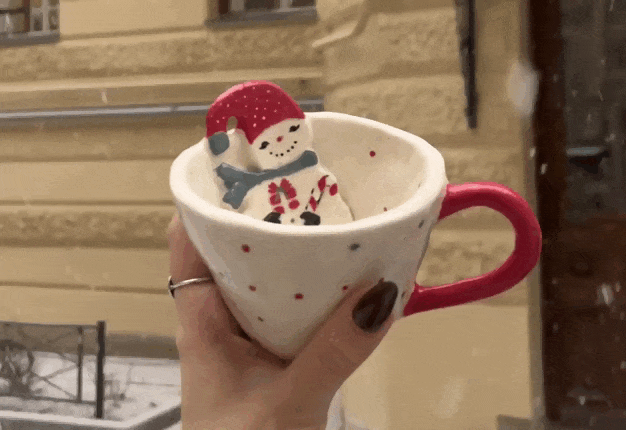 Новогодняя лепная кружка 13+ фото 5